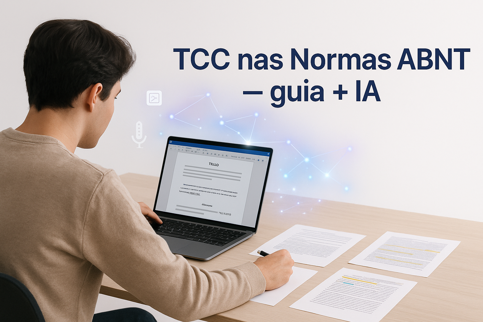 TCC nas Normas ABNT: guia passo a passo + como a IA acelera seu trabalho